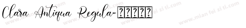 Clara Antiqua Regula字体转换